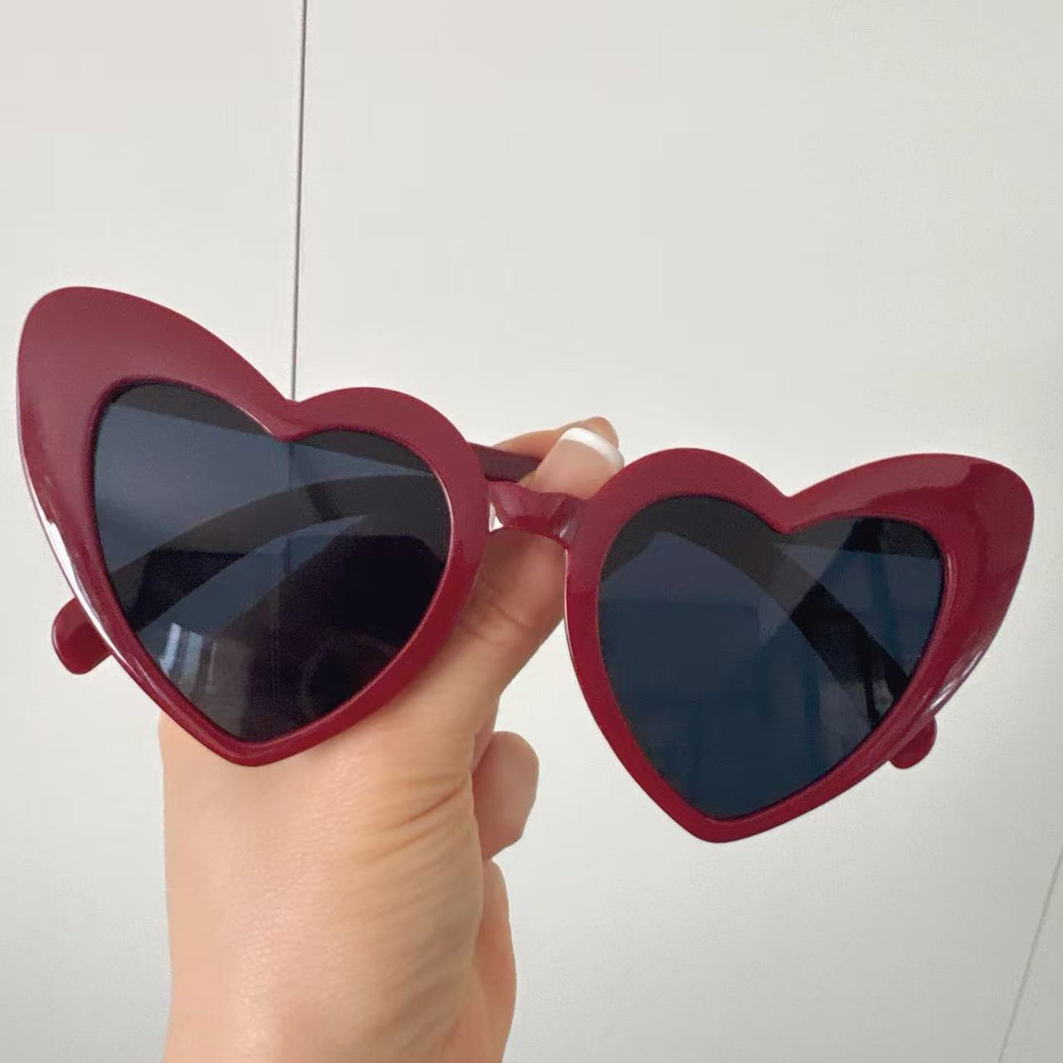 Personalized New European and American Sun Protection and Anti-Uv Sunglasses, Trendy and Fashionable Peach Heart Sunglasses, Internet Celebrity Cat-Eye Glasses - Grab & Glow