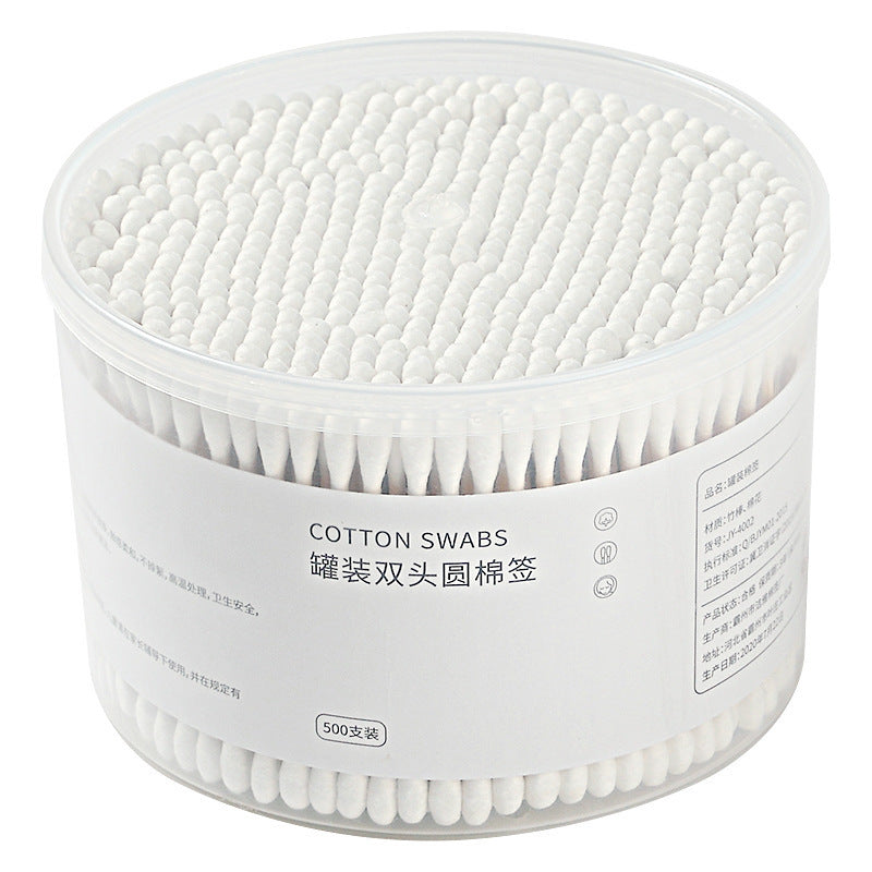 Cotton Swabs Double-Ended Boxed Bagged Disposable Cotton Swabs for Makeup Ear Removal Household Pointed Round Bamboo Swabs Cotton Balls - Grab & Glow