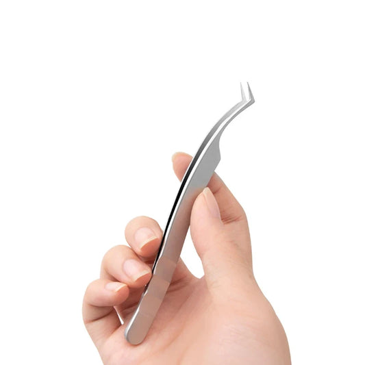 High Precision Eyelash Tweezers Beauty Eyelash Professional Grafting Eyelash High-Precision Flowering Tweezers by Grab & Glow