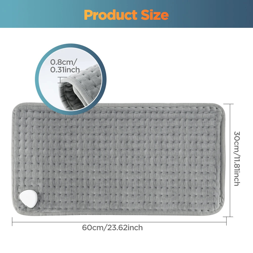 58x29CM Heating Pad 10 Level 4 Mode Timing Heating Blanket Winter Warm Keeping Legs Abdomen Hands Body Warmer Heating Mat by Grab & Glow