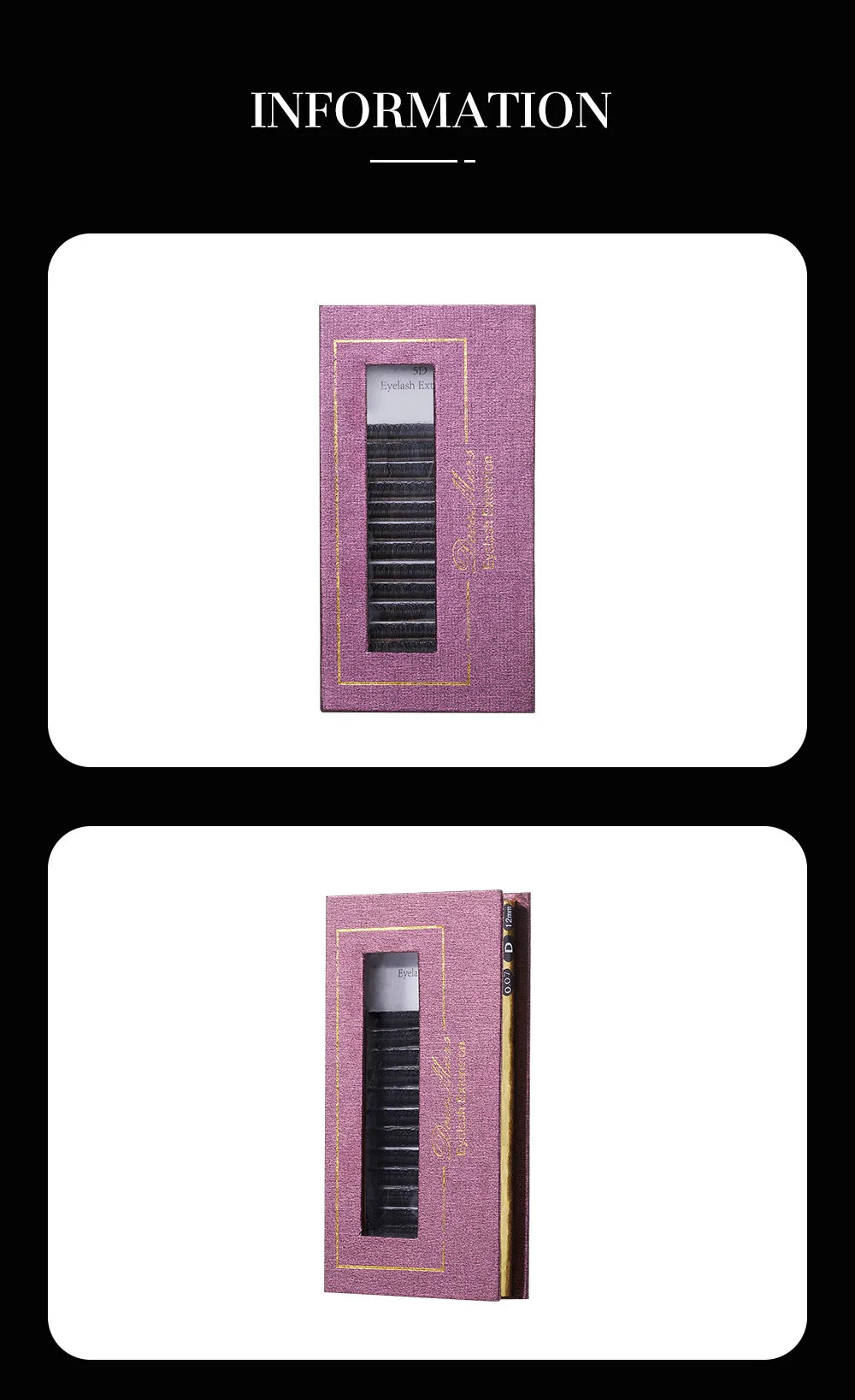 DeceMars 5D - W Shaped Eyelash Extension (12line/Tray) by Grab & Glow
