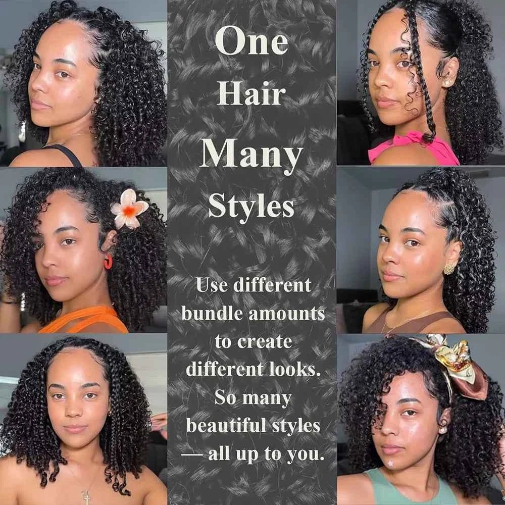 Burmese Curly Feather Crochet Human Hair Extensions Pre Looped For Black Women Pre Separated Knotless Hair For Braiding - Grab & Glow