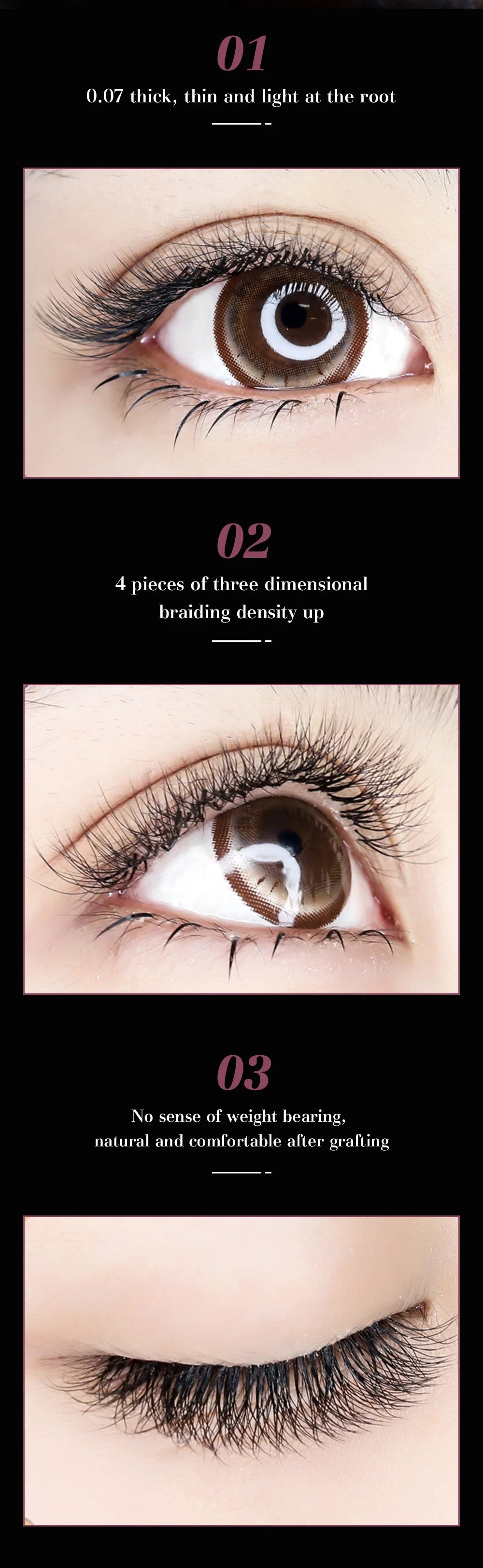 DeceMars 5D - W Shaped Eyelash Extension (12line/Tray) by Grab & Glow