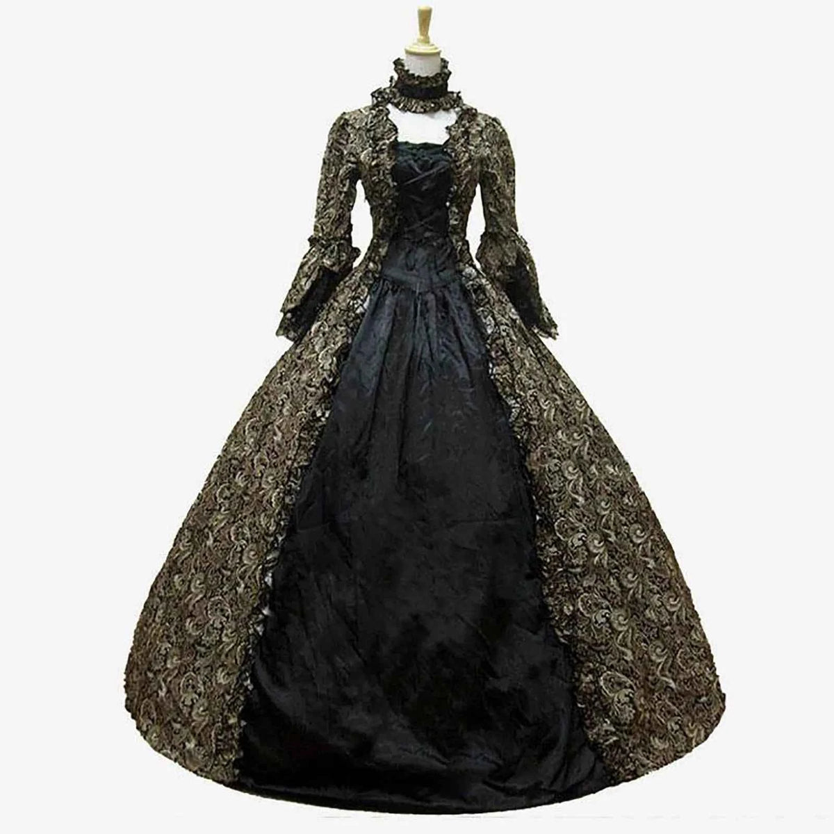 Renaissance 18th Century Baroque Rococo Dresses Victorian Masquerade Gowns Historical Theater Clothing Halloween Christmas - Grab & Glow