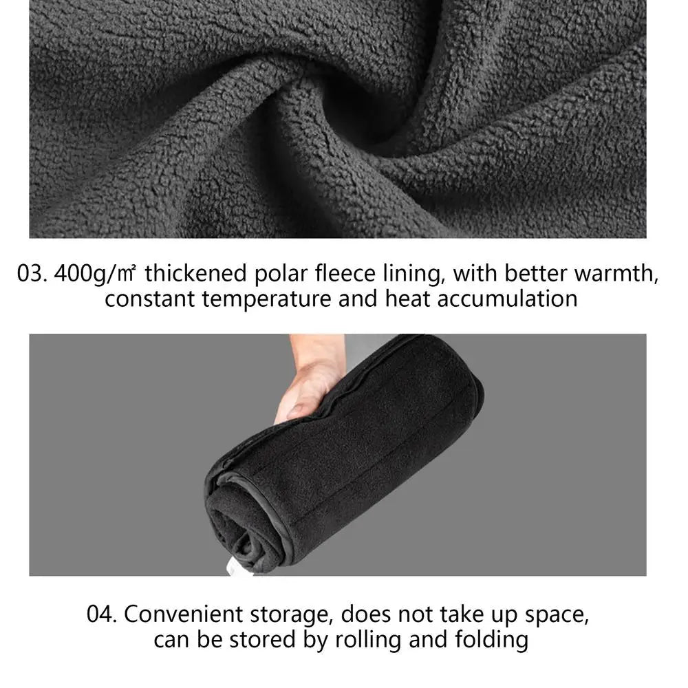 Winter Motorcycle Chest Neck Warmer Windproof Motorcycle Chest Protector Adjustable Neckband Riding Neck Scarf Chest Protector by Grab & Glow