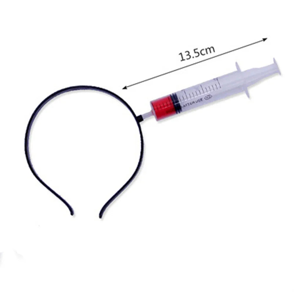 Halloween Horror Props Blood Fake Ax Saws Knife Headband for Halloween Party Masquerade Mischief Props Decoration Supplies - Grab & Glow