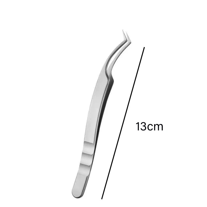 High Precision Eyelash Tweezers Beauty Eyelash Professional Grafting Eyelash High-Precision Flowering Tweezers by Grab & Glow