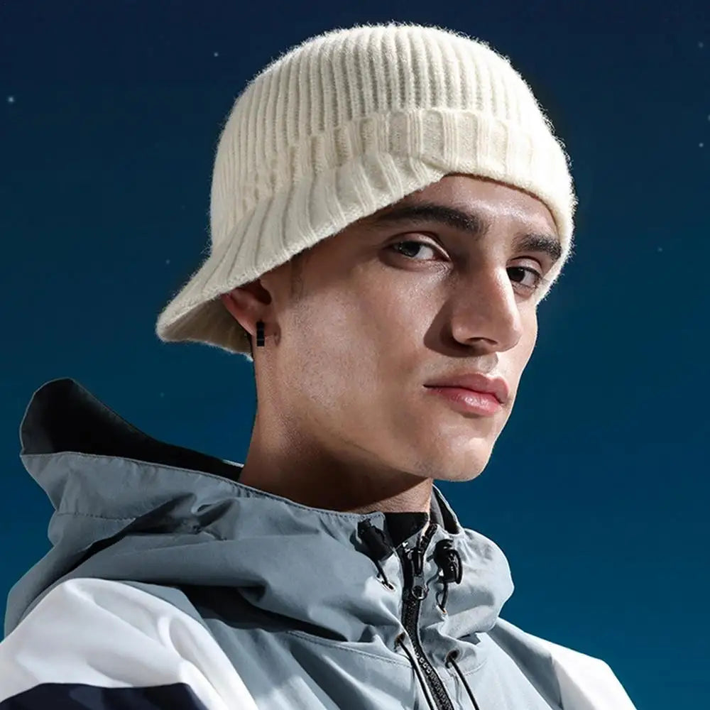 Knit Beanie Winter Beanie Outdoor Warm Hat Comfortable Ear Protection Winter Hat Knit Caps Breathable For Ski Hiking Running by Grab & Glow
