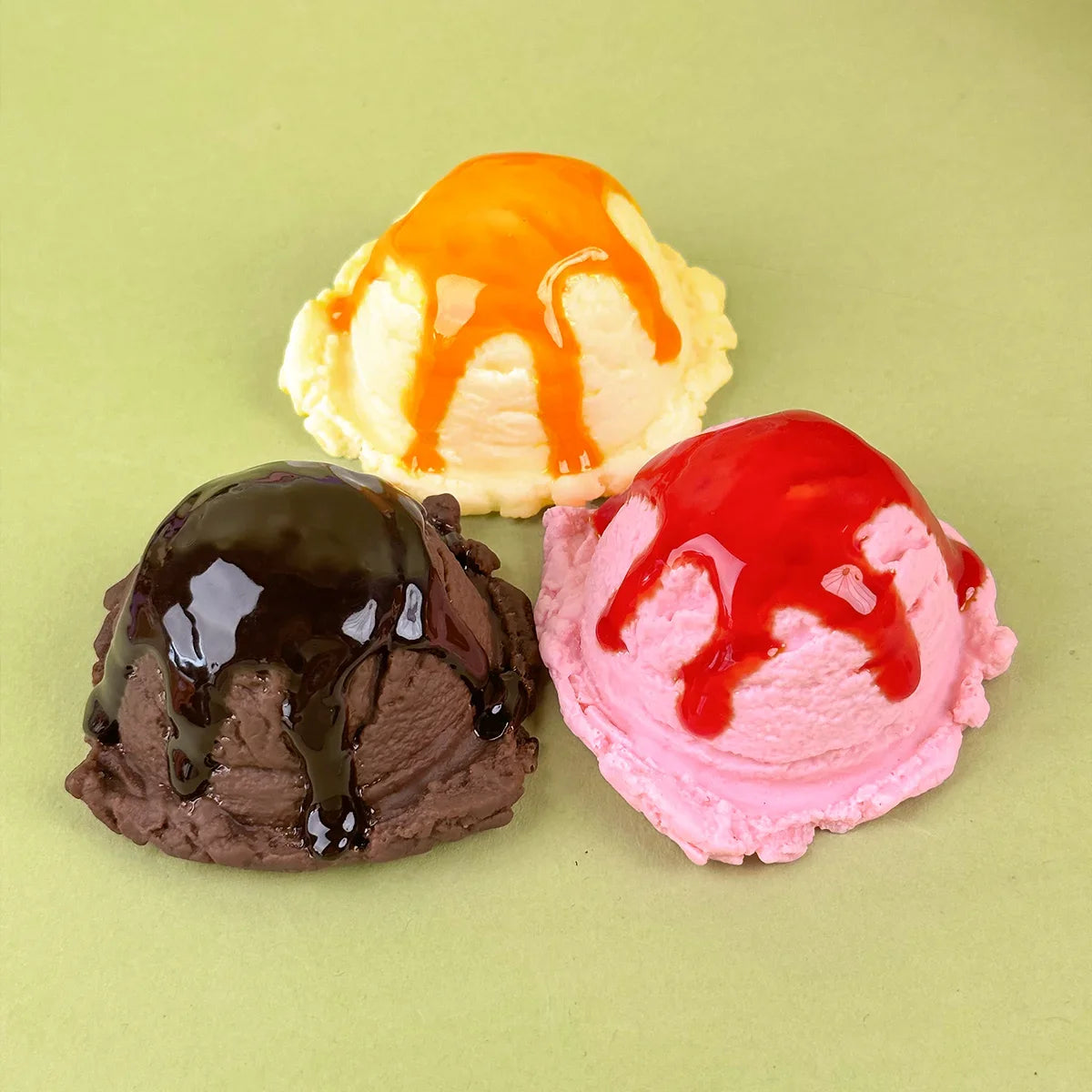 Simulation Ice Cream Ball Model Fake Sweet Cone Dessert Shop Lifelike Decor Photography Props Display Fake Food Model Ornament - Grab & Glow