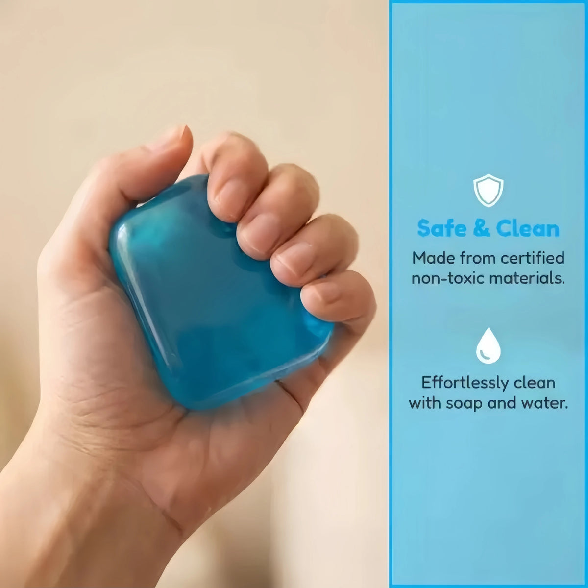Nice Cube, Ice Cube Squishies Toys, Durable, Slow-Rebound Fingertip Exquisite Spherical Ice Cube With Box, Non-Sticky Desk Toy For Relaxation & Focus For Adult, Classroom Prizes, Novelty Gift for Kids and Adults, Christmas/Ha by Grab & Glow