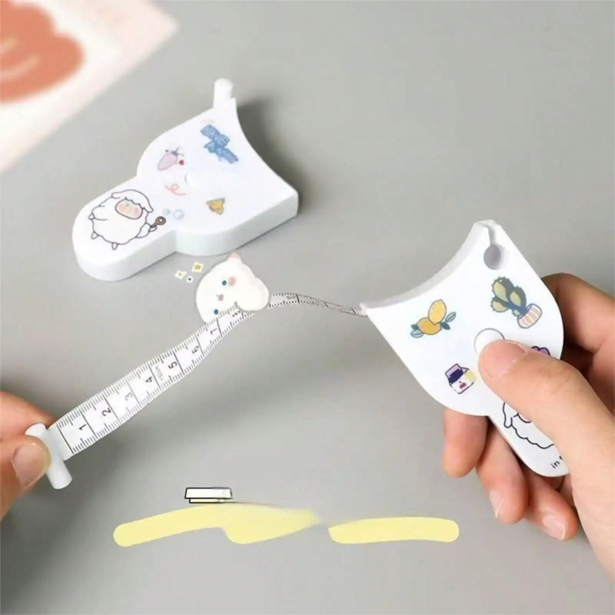 Body Measuring Tape, Retractable Fitness Tape Measure, Soft Ruler For Waist, Chest, Arm And Body Circumference Measurement - Grab & Glow