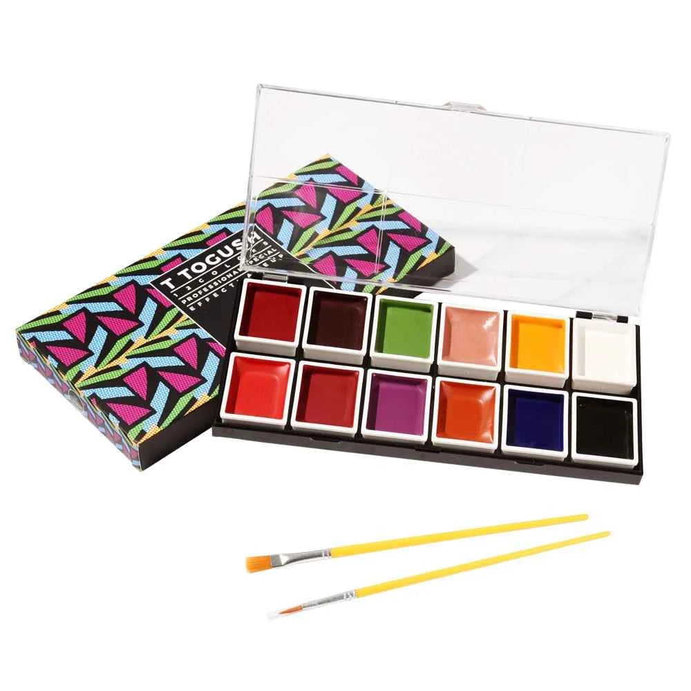 OPHIR Special Effect Makeup Paint Set Alcohol Activated Makeup Palette for Special Effects Artist Halloween Cosplay Makeup RT015 - Grab & Glow
