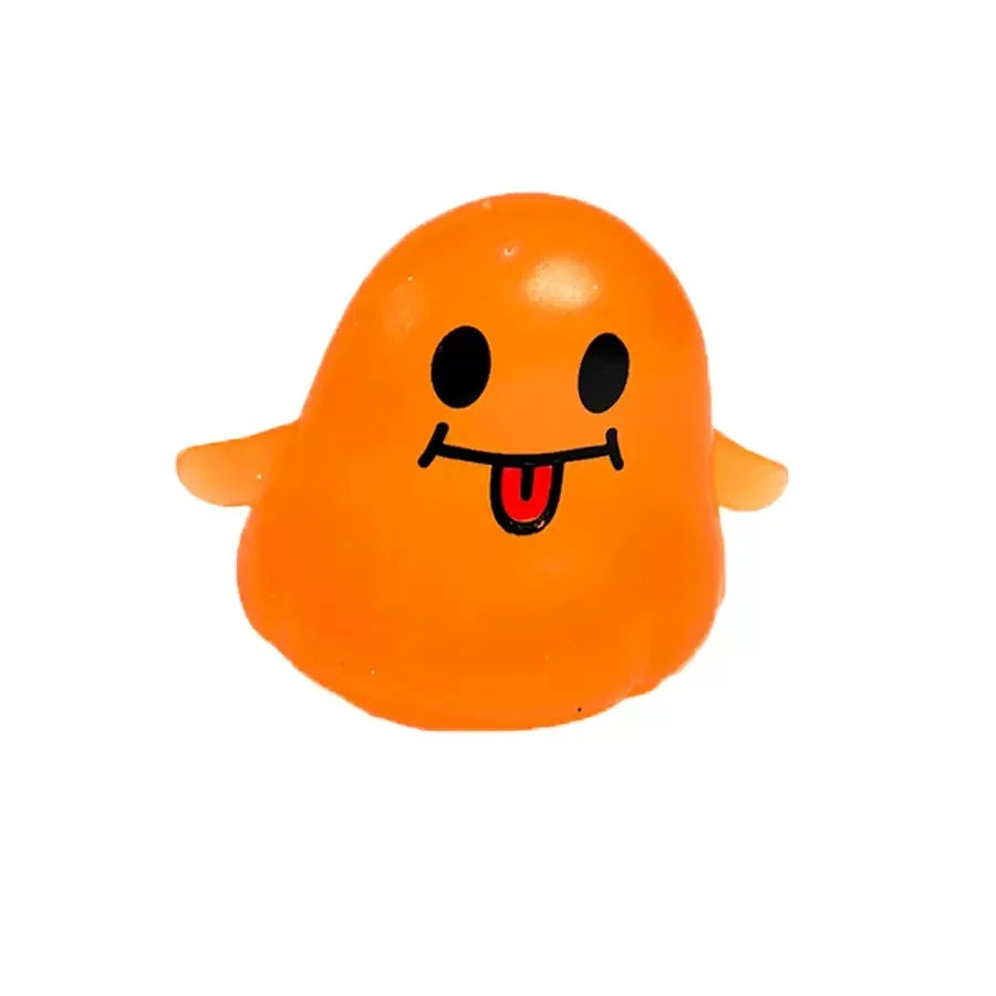 Realistic Ghost Squishy Toy for Halloween - Slow Rising Soft Stress Relief Fidget, Spooky Sensory Prop for Prank Party Favor, Anxiety Relief Gift for Adults Kids by Grab & Glow