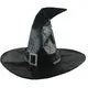 Halloween Floating Witch Broom with Witch Hat Haunted Dancing Moving Prop with Ghost Sounds Terror Atmosphere Home Party Decor - Grab & Glow
