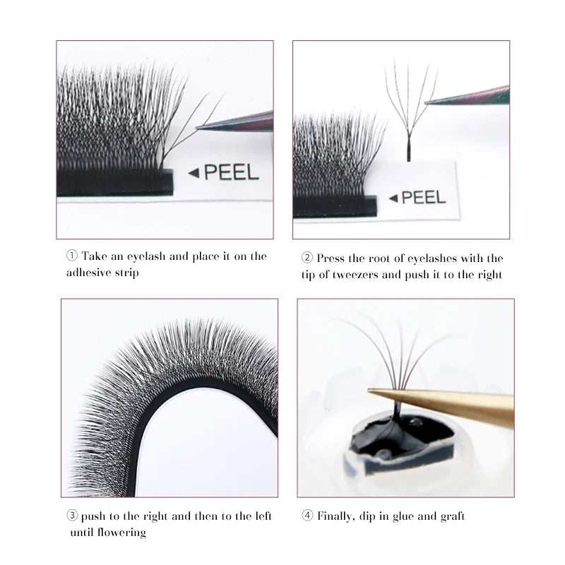 DeceMars 5D - W Shaped Eyelash Extension (12line/Tray) by Grab & Glow