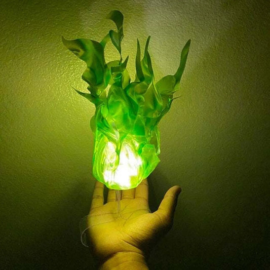 Halloween Decor Props Simulation Floating Fireball Lamp Artificial Fire Flame Atmosphere Light For Cosplay Role Play Party - Grab & Glow