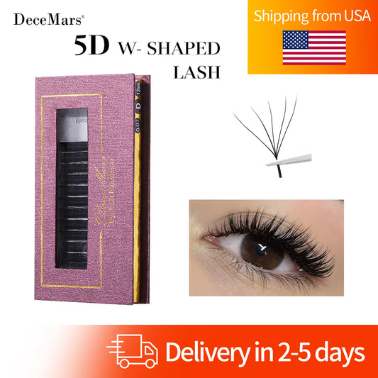 DeceMars 5D - W Shaped Eyelash Extension (12line/Tray) by Grab & Glow