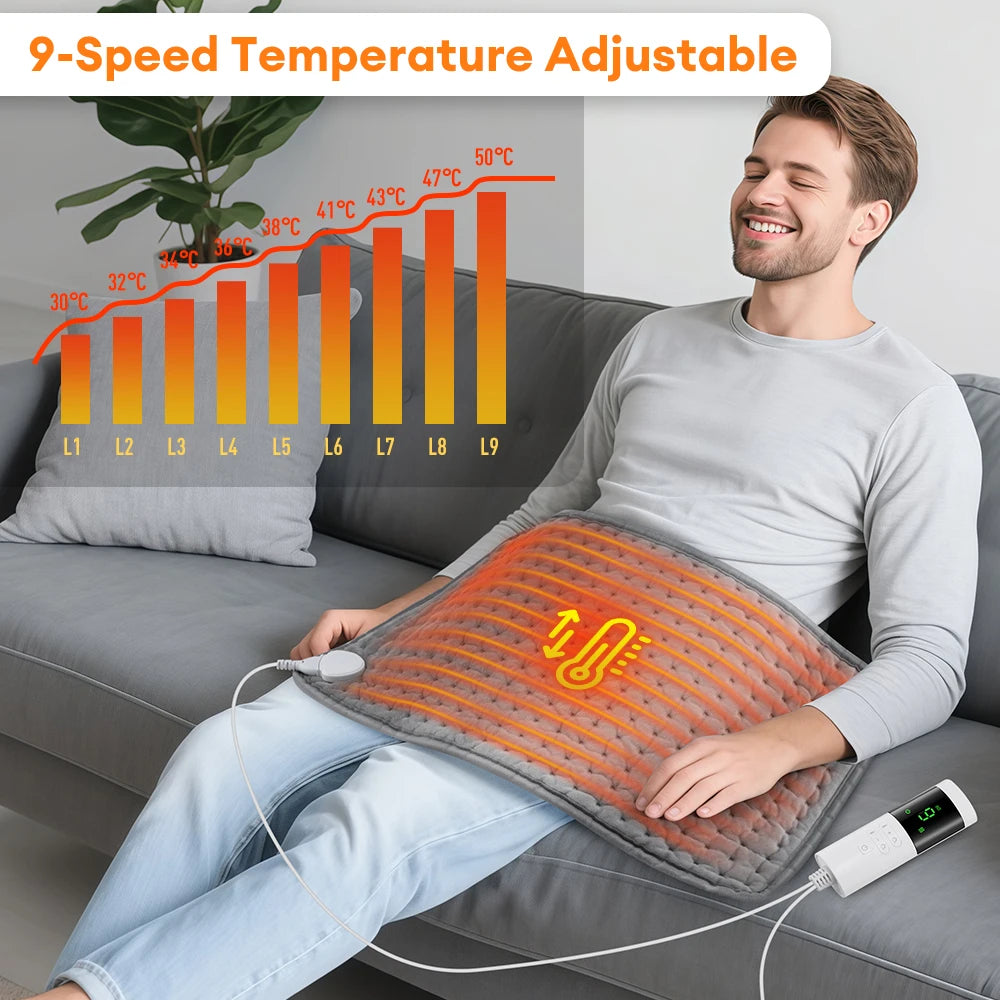 Electric Heating Pad Winter Warm For Bed Blankets Office Home Foot Hand Warmer Sheet Camping Heater 110V 220V Washable 60*30CM by Grab & Glow