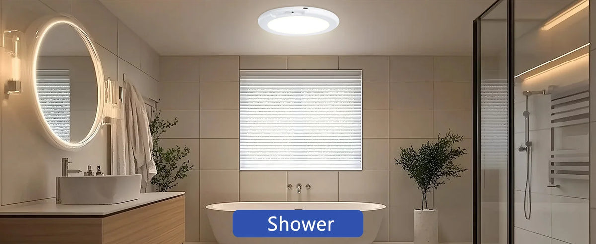 2/4Pcs Rechargeable Ceiling Lights, Motion Sensor Lights No Wiring, Wireless Closet Lights Battery Operated, for Bathroom Laundry Room Kitchen Porch Stair Hallway Shower Pantry Garage by Grab & Glow