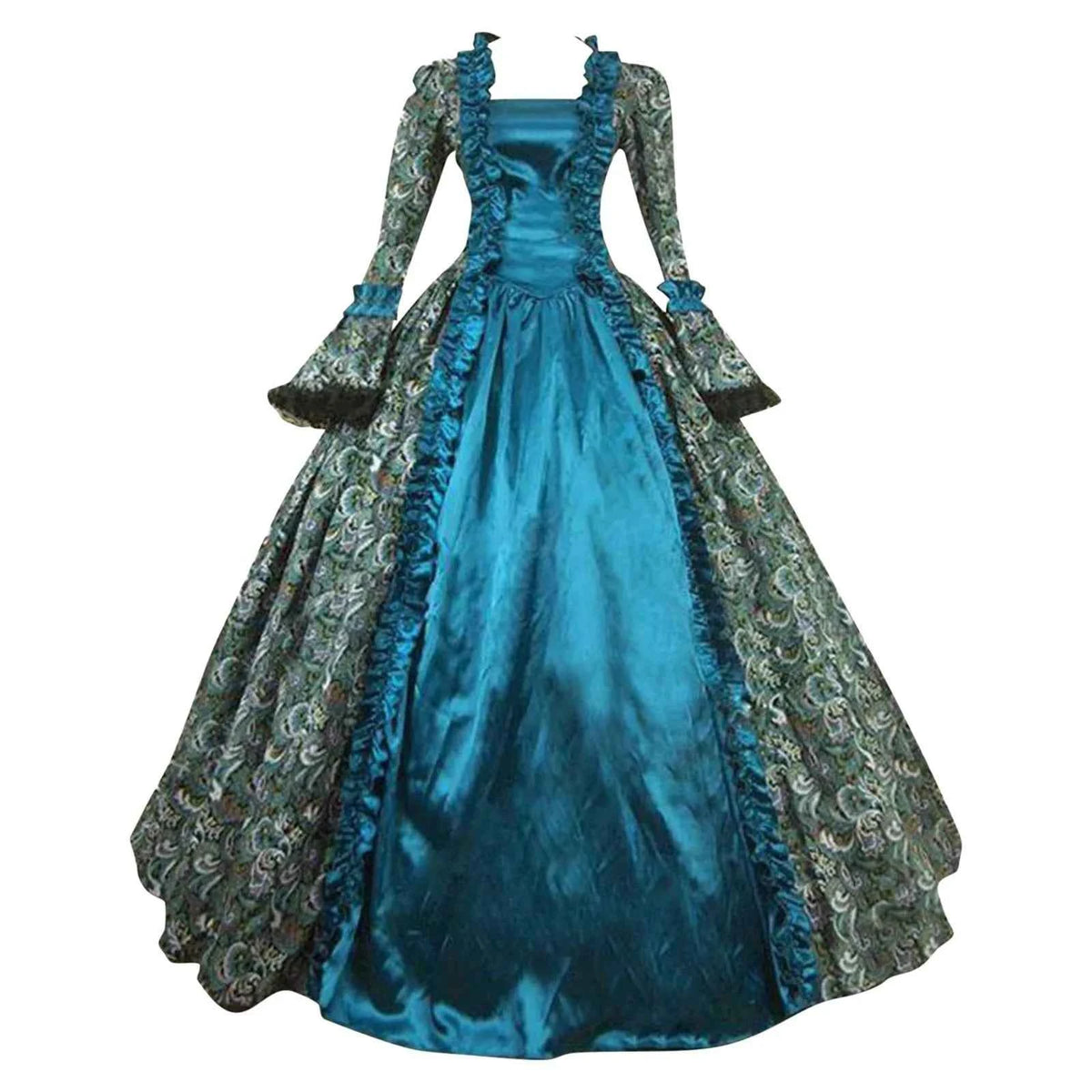 Renaissance 18th Century Baroque Rococo Dresses Victorian Masquerade Gowns Historical Theater Clothing Halloween Christmas - Grab & Glow