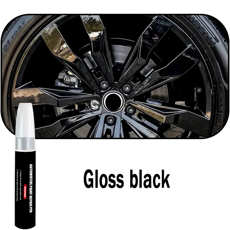 Automotive Wheel Touch-Up Pen Paint Repair Pen Gloss Black Matte Black Silver Grey Automotive Paint Care Accessories by Grab & Glow