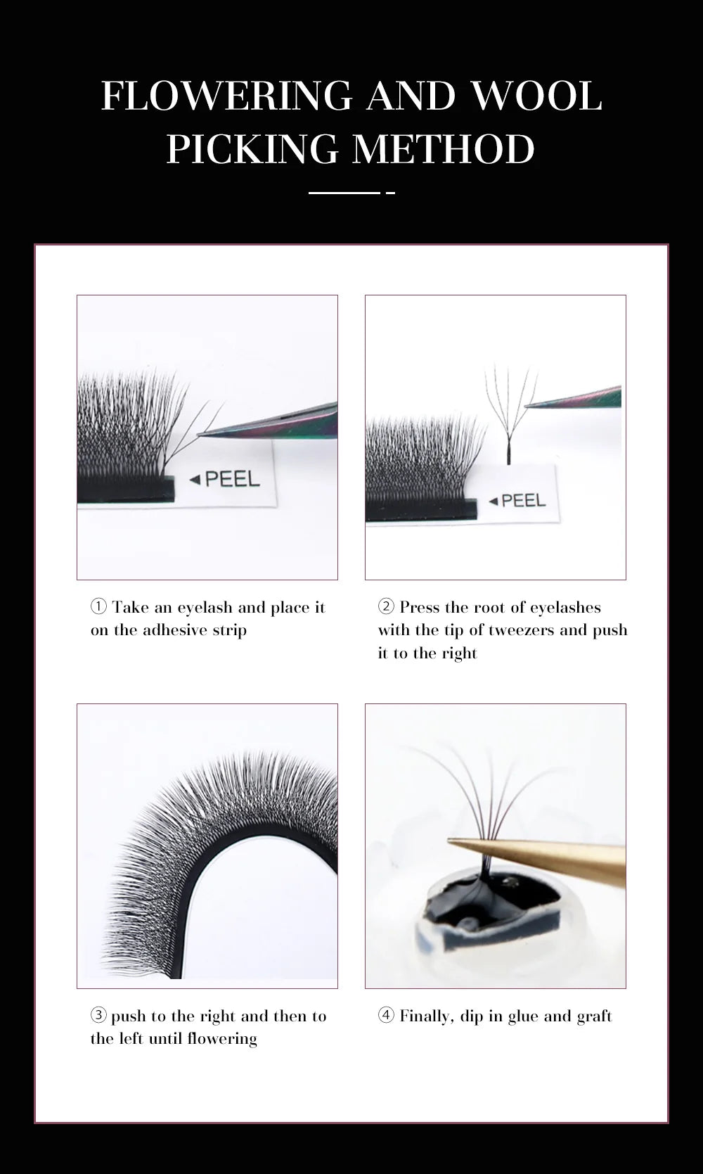 DeceMars 5D - W Shaped Eyelash Extension (12line/Tray) by Grab & Glow