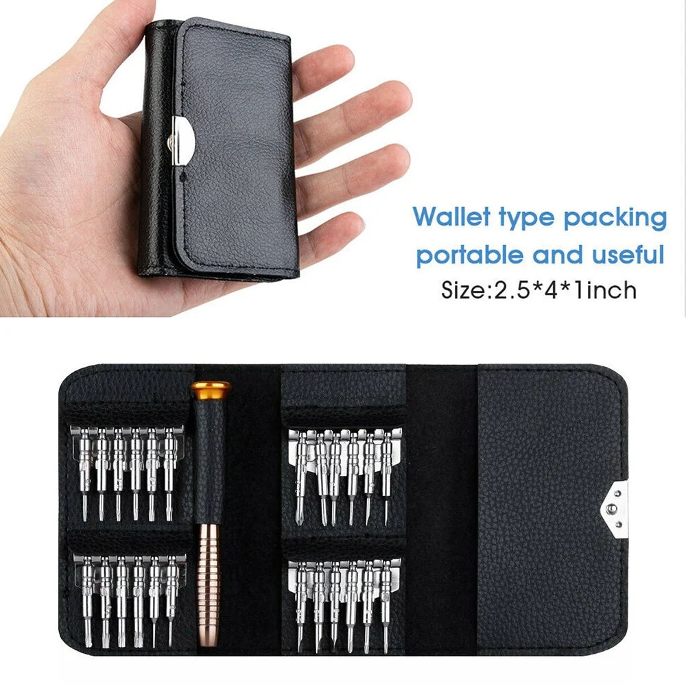 25-in-1 Precision Screwdriver Set for Electronics Repair - Grab & Glow