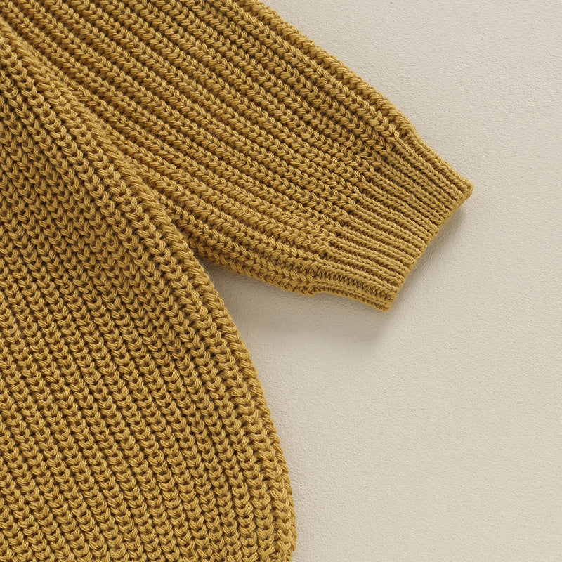 2023-09-18 Lioraitiin 12M-5Y Winter Newborn Kids Boys Sweaters Cotton Long Sleeve Letter Embroidery Pullover Loose Knitwear Tops by Grab & Glow