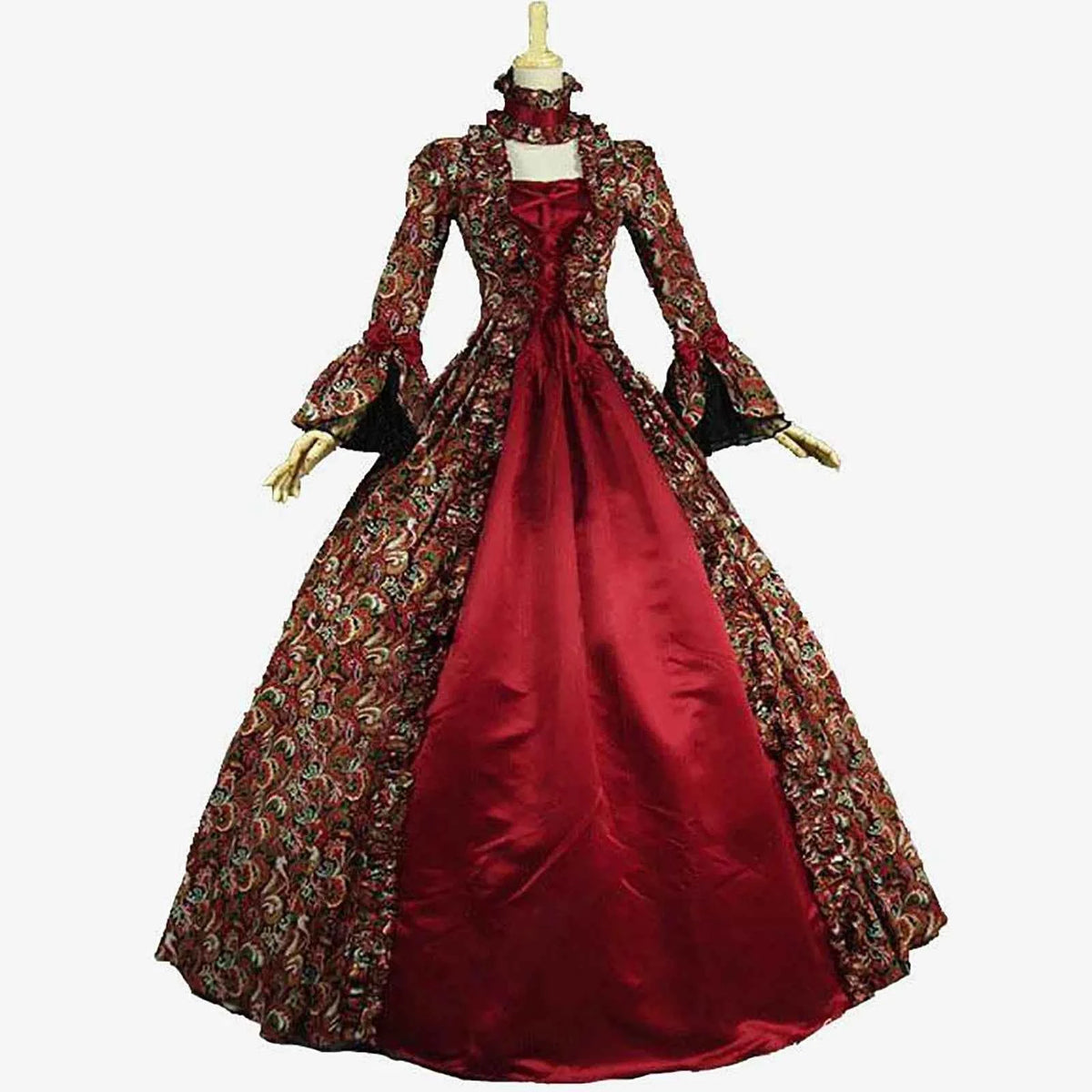 Renaissance 18th Century Baroque Rococo Dresses Victorian Masquerade Gowns Historical Theater Clothing Halloween Christmas - Grab & Glow