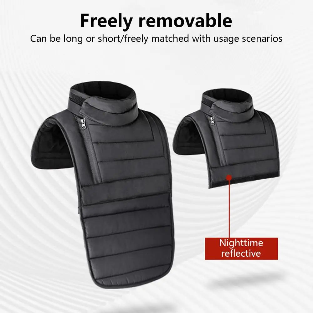 Winter Motorcycle Chest Neck Warmer Windproof Motorcycle Chest Protector Adjustable Neckband Riding Neck Scarf Chest Protector by Grab & Glow