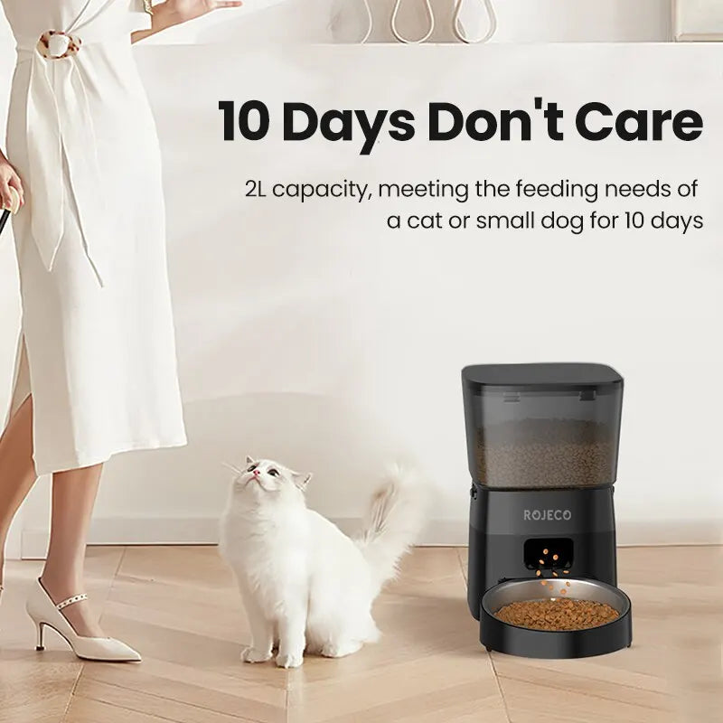 Smart Control Automatic Pet Feeder for Cats and Dogs - Grab & Glow