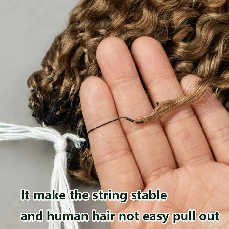 Miracle Knots Honey Blonde Deep Wave Feather Crochet Human Hair Extension Pre-Separated Knotless Invisble Crochet Braids Hair - Grab & Glow