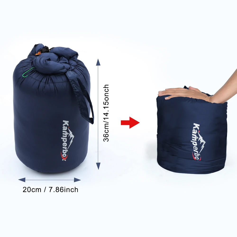Kamperbox Winter Sleeping Bag Poncho Winter Camping Poncho Winter Wearable Sleeping Bag Camping Blanket PC600 by Grab & Glow