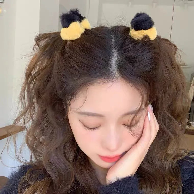 New Fashion Side Clip Three-dimensional Cat Ear Hairgrips For Plush Hairpin Japanese Cute Bangs Clip Headdress Hair Accessories by Grab & Glow