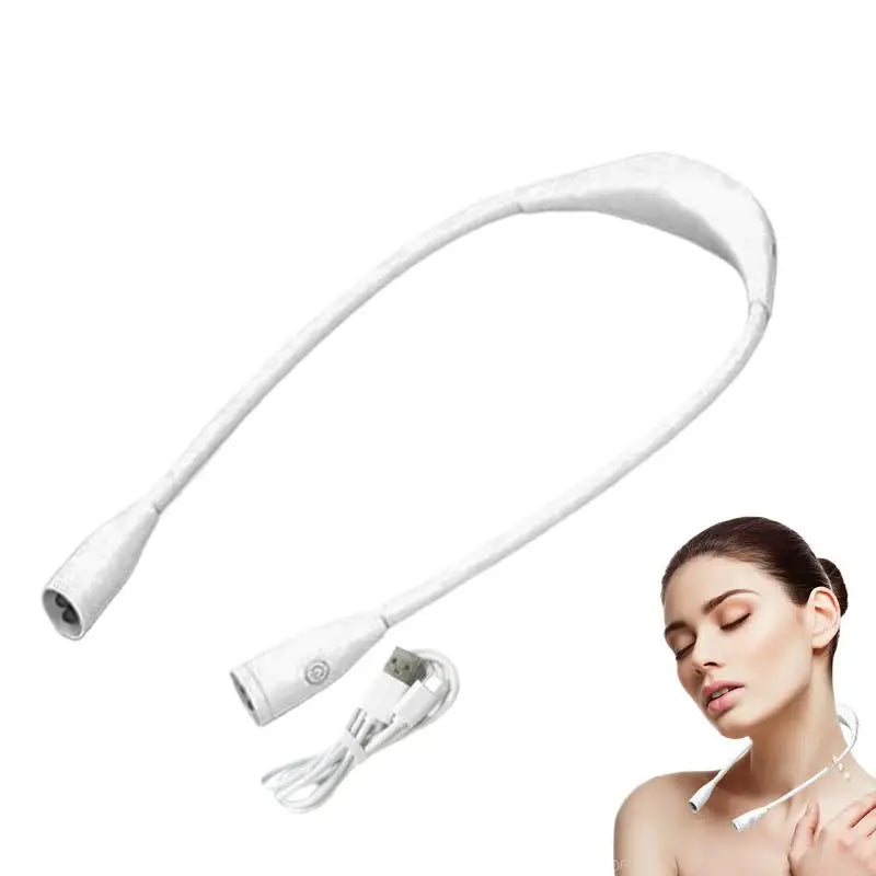 Knitting Light Around Neck Knitting Led Light Bendable Neck Lights Hands Free Rechargeable Reading Lights For Books In Bed by Grab & Glow