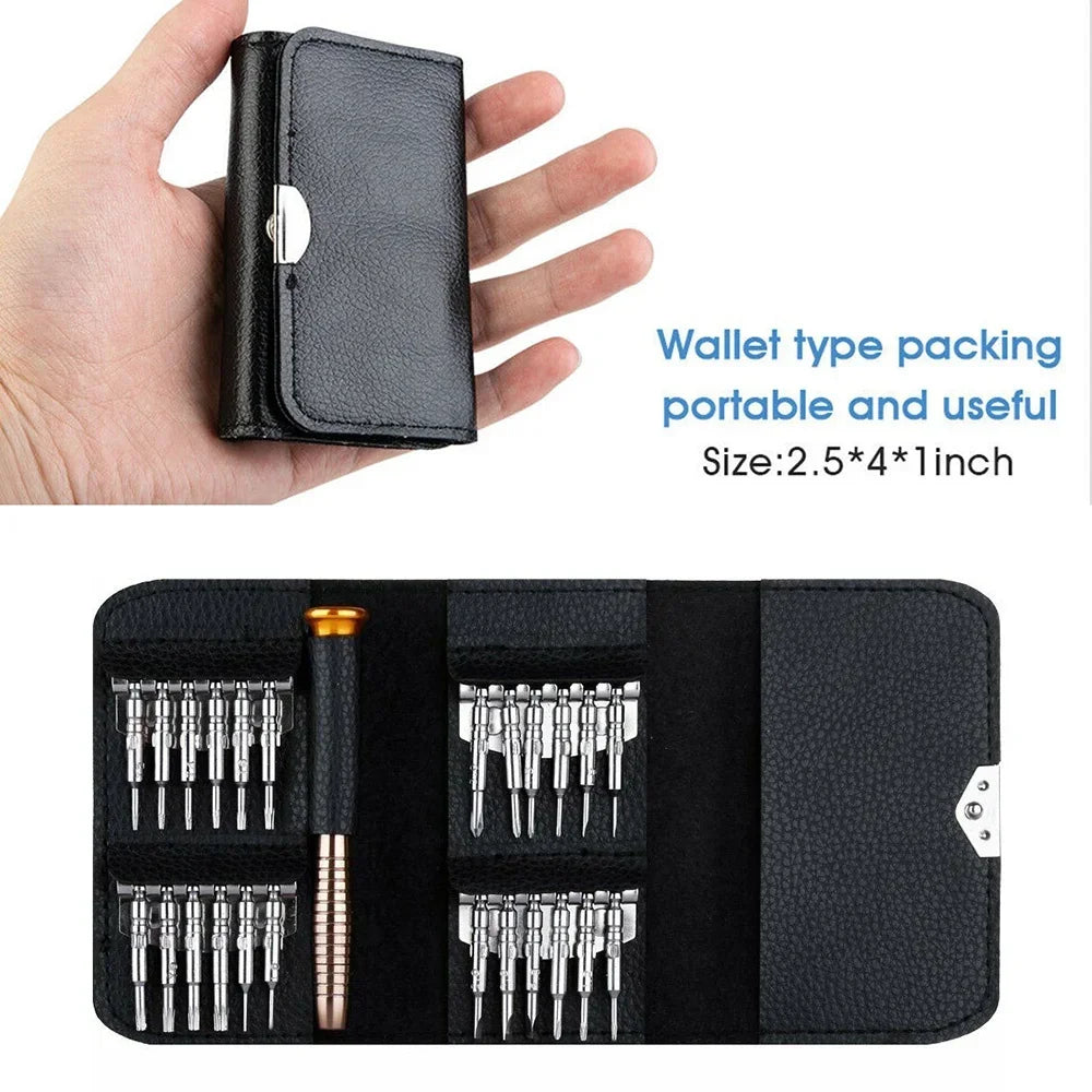 25-in-1 Precision Screwdriver Set for Electronics Repair - Grab & Glow