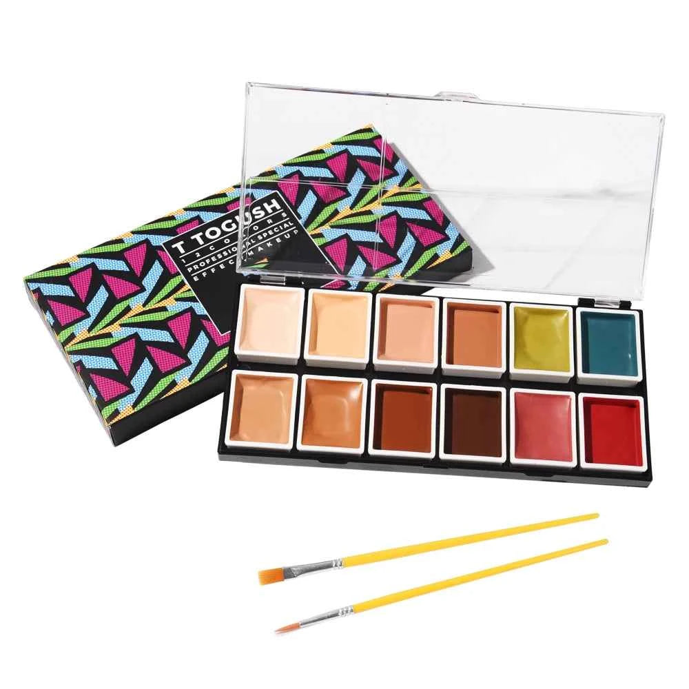 OPHIR Special Effect Makeup Paint Set Alcohol Activated Makeup Palette for Special Effects Artist Halloween Cosplay Makeup RT015 - Grab & Glow