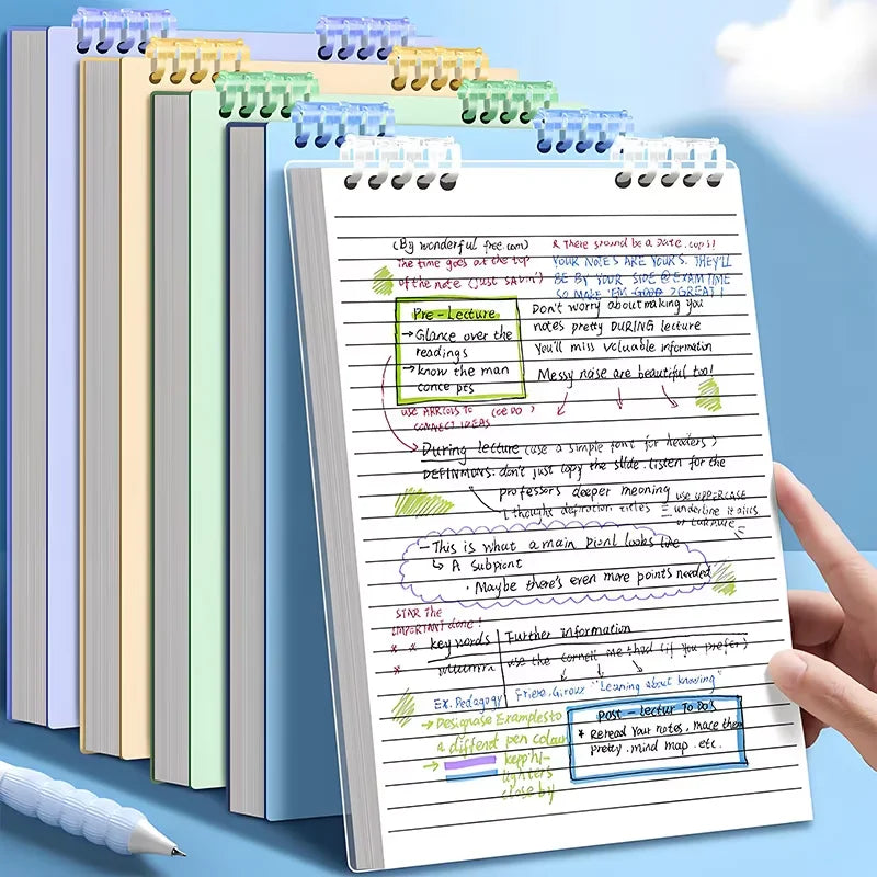 A5 Back to School Deals! 60 Sheets Premium Thick Spiral Journal, Smooth Lined Pages, Strong PP Cover, Perfect for Kids & College Students by Grab & Glow