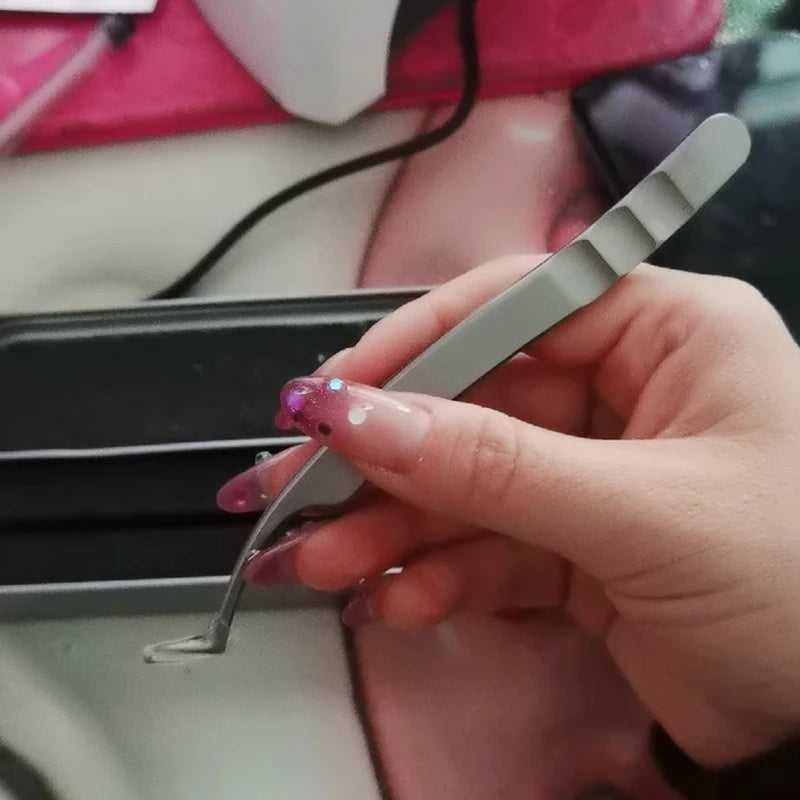 High Precision Eyelash Tweezers Beauty Eyelash Professional Grafting Eyelash High-Precision Flowering Tweezers by Grab & Glow