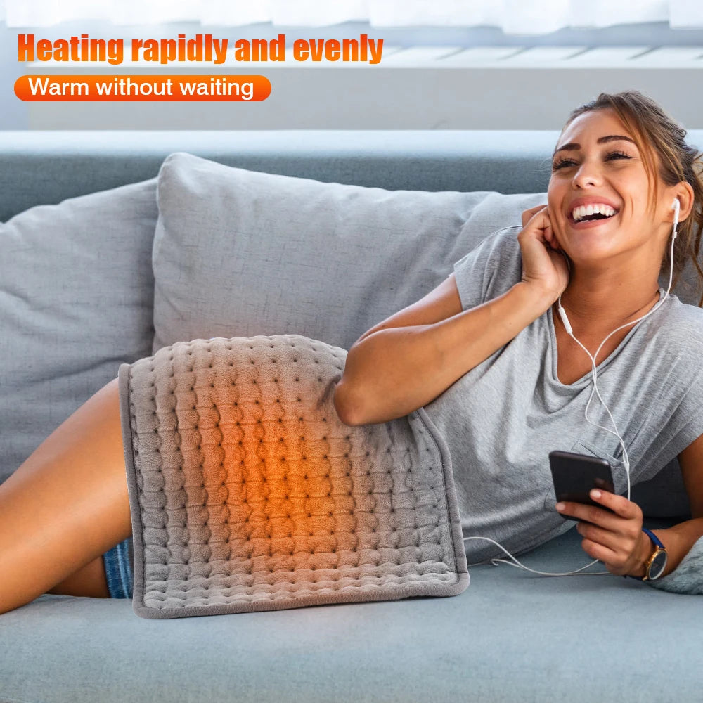 Electric Heating Pad Winter Warm For Bed Blankets Office Home Foot Hand Warmer Sheet Camping Heater 110V 220V Washable 60*30CM by Grab & Glow