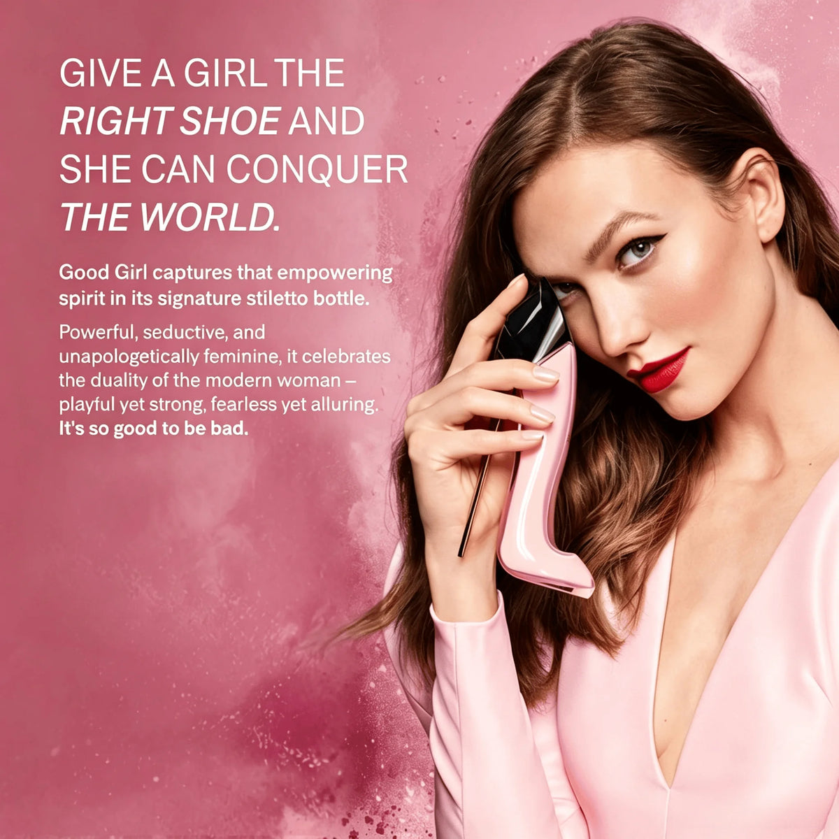 Carolina Herrera Good Girl Blush Eau de Parfum for Women Powdery Ambery Floral Perfume for Women, Peony, Ylang-Ylang, Vanilla & Bergamot - Pink Stiletto Designer Women's Fragrance - Grab & Glow