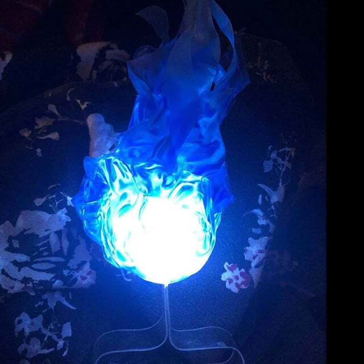 Halloween Decor Props Simulation Floating Fireball Lamp Artificial Fire Flame Atmosphere Light For Cosplay Role Play Party - Grab & Glow