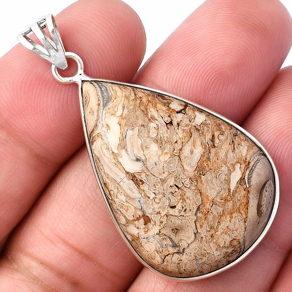 Natural Rock Calcy Pendant P-1001 SDP141946 - Grab & Glow