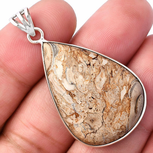 Natural Rock Calcy Pendant P-1001 SDP141946 - Grab & Glow