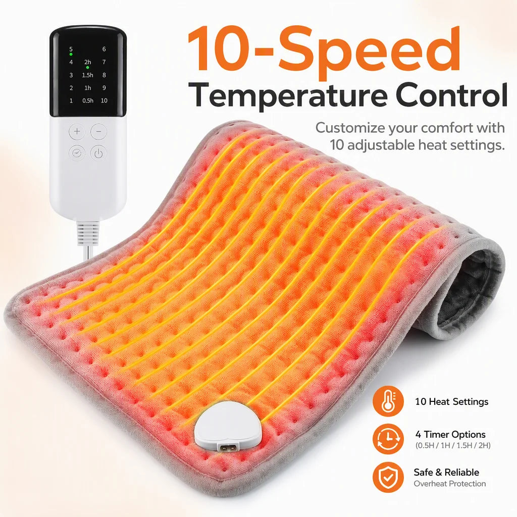 Electric Heating Pad Winter Warm For Bed Blankets Office Home Foot Hand Warmer Sheet Camping Heater 110V 220V Washable 60*30CM by Grab & Glow