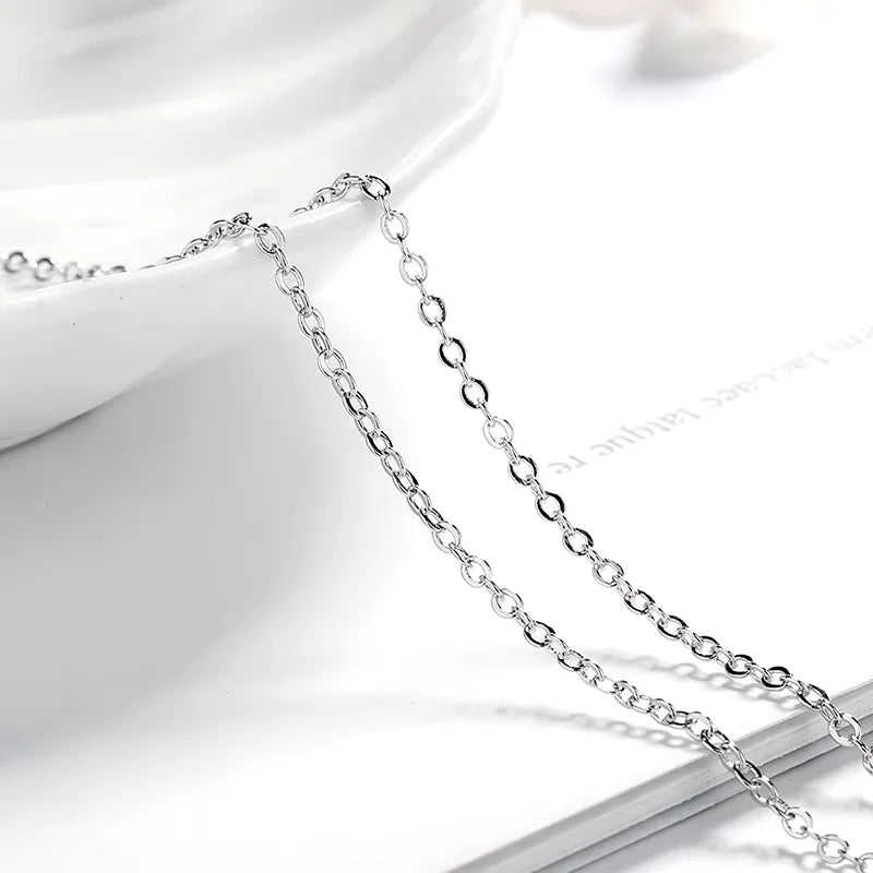 New 2ct Moissanite 925 Sterling Silver Necklace Pendant Chain Fine Jewelry for Woman Wedding Sparkling Classic Party Fashion - Grab & Glow