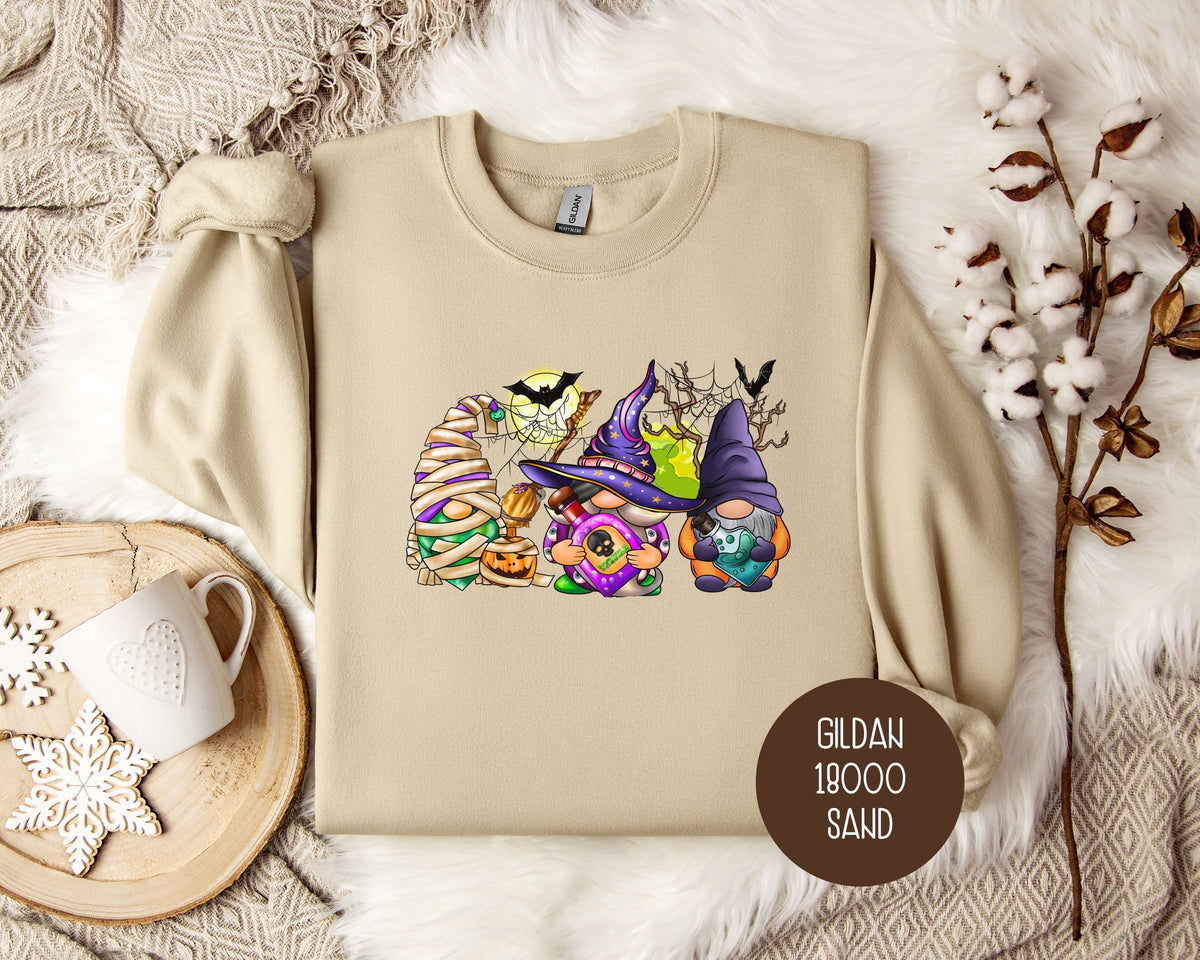 Fall Halloween Gnomes Sweatshirt - Grab & Glow