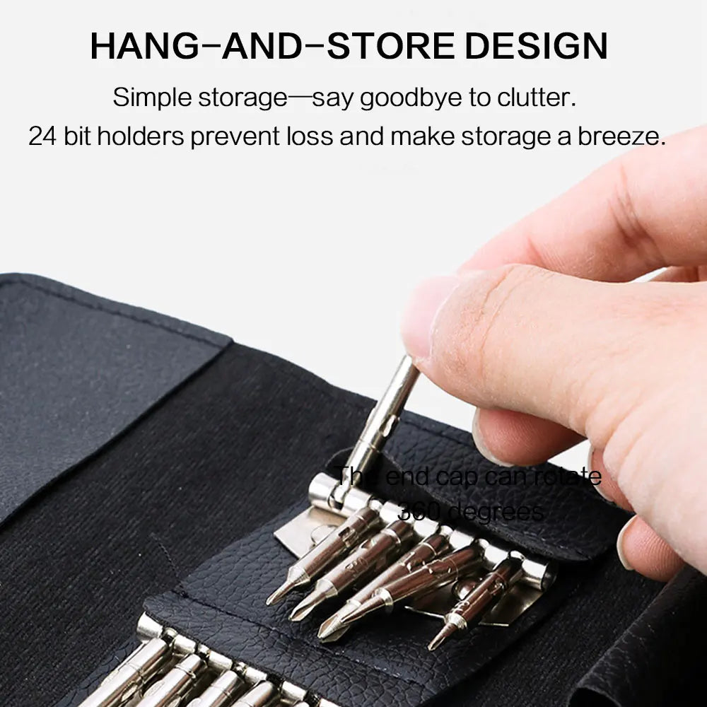 25-in-1 Precision Screwdriver Set for Electronics Repair - Grab & Glow
