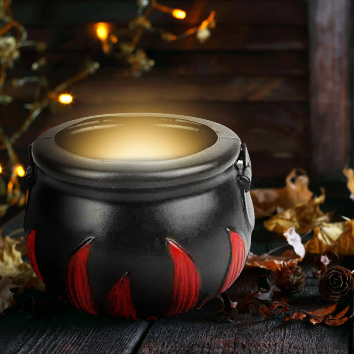 Halloween Mist Witch Pot,Witch Cauldron Fog Maker Water Fountain Fog Machine Colorful Changing Light Halloween Party Decoration - Grab & Glow