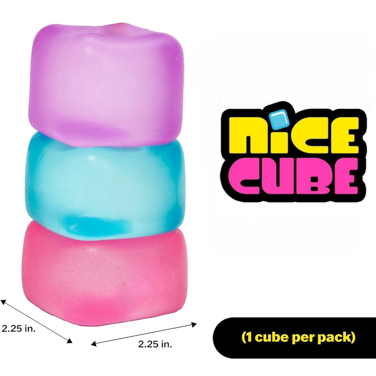 Nice Cube, Ice Cube Squishies Toys, Durable, Slow-Rebound Fingertip Exquisite Spherical Ice Cube With Box, Non-Sticky Desk Toy For Relaxation & Focus For Adult, Classroom Prizes, Novelty Gift for Kids and Adults, Christmas/Ha by Grab & Glow